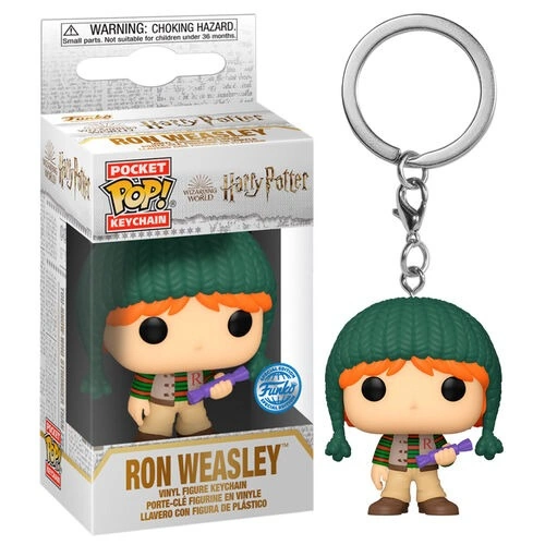 Funko Pop! Harry Potter Holiday - Ron Weasley (raktų pakabukas)