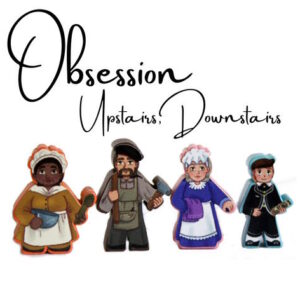 Obsession Upstairs Downstairs Meeple Stickers